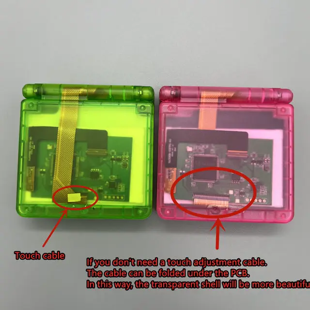 Écran IPS 3 pouces pour Game Boy Advance SP — dalle haute luminosité