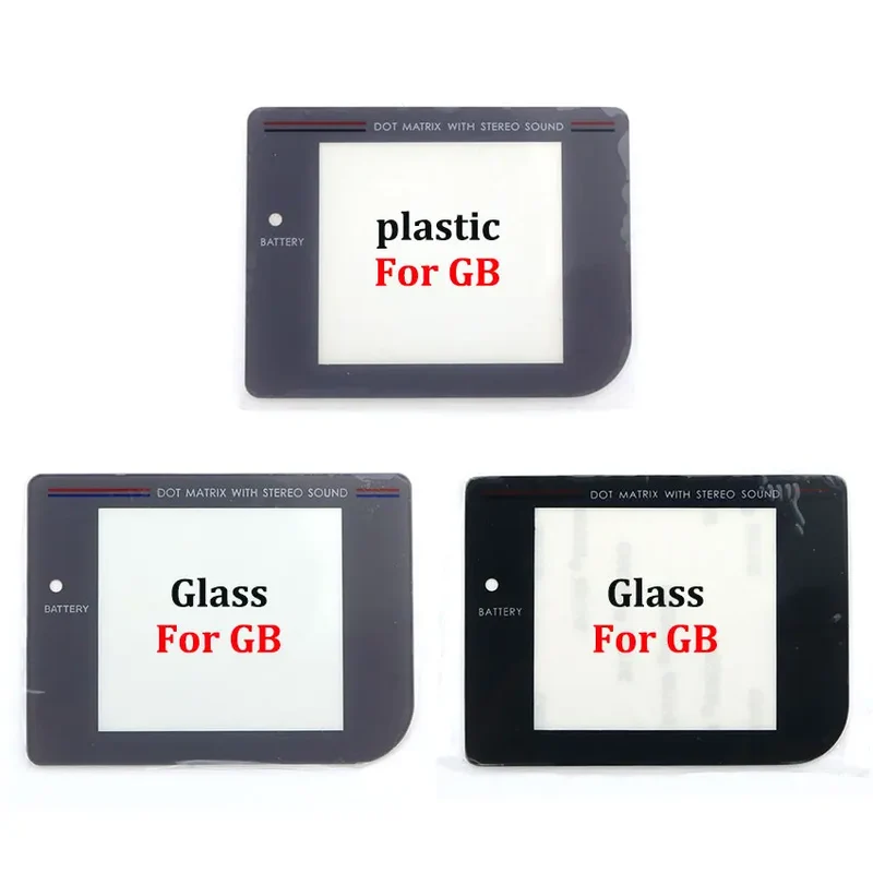 Vitre de protection Game Boy, GBC, GBA, GBA SP — verre ou plastique