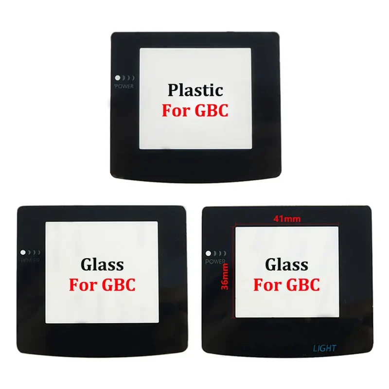 Vitre de protection Game Boy, GBC, GBA, GBA SP — verre ou plastique