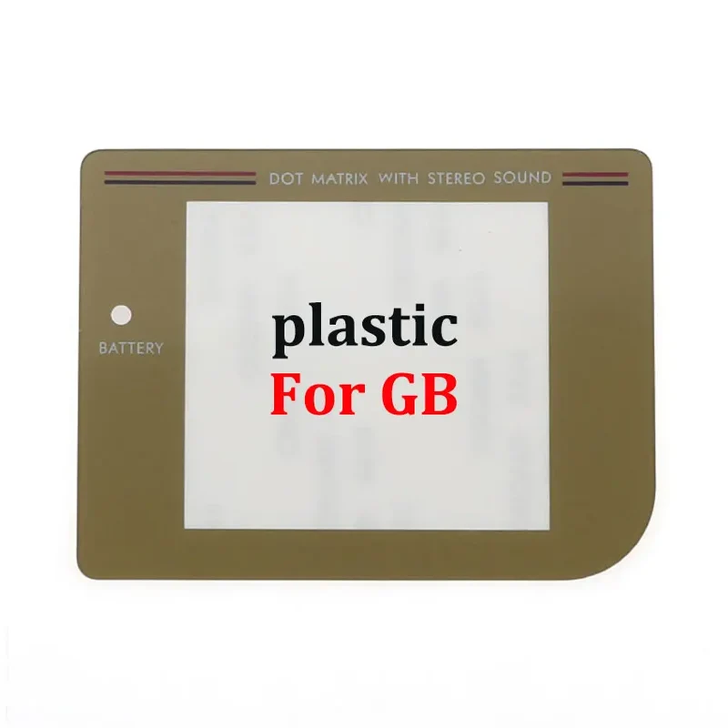 Vitre de protection Game Boy, GBC, GBA, GBA SP — verre ou plastique