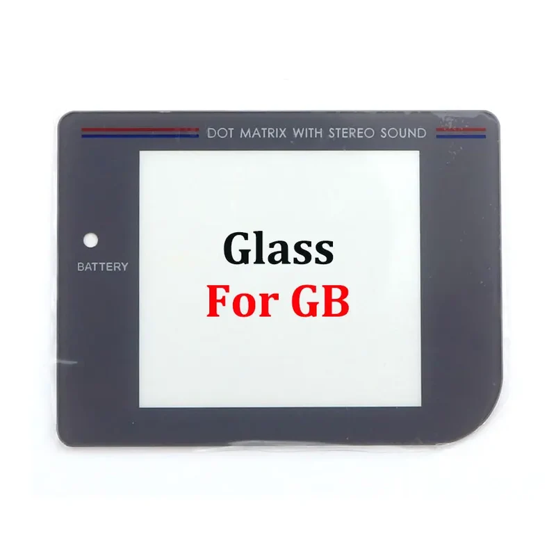 Vitre de protection Game Boy, GBC, GBA, GBA SP — verre ou plastique