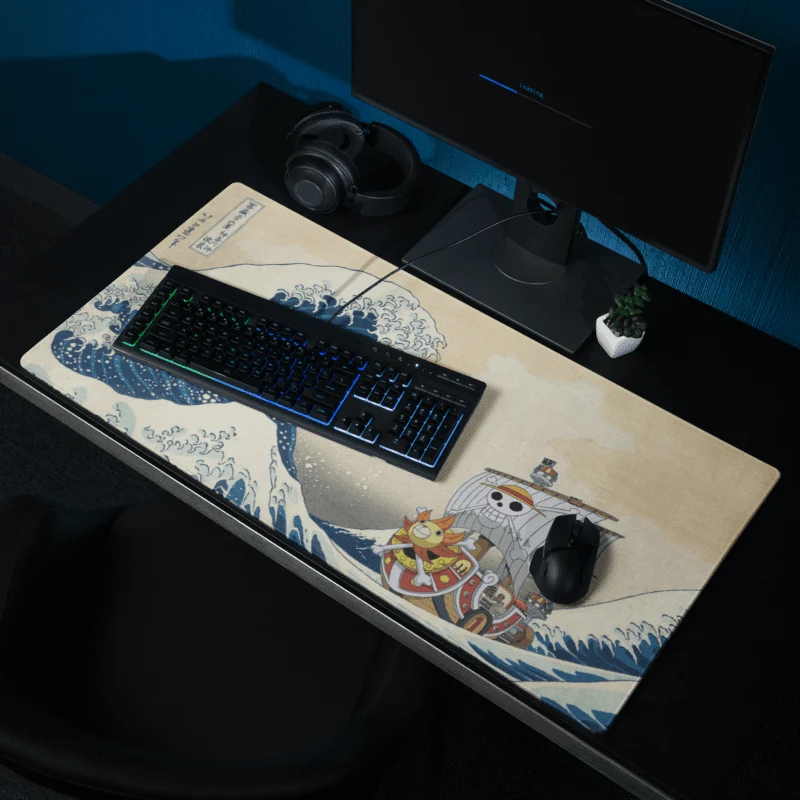 Tapis De Souris Japonais Vague Pirate