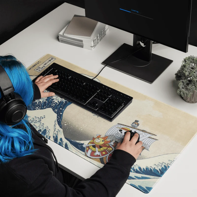 Tapis De Souris Japonais Vague Pirate