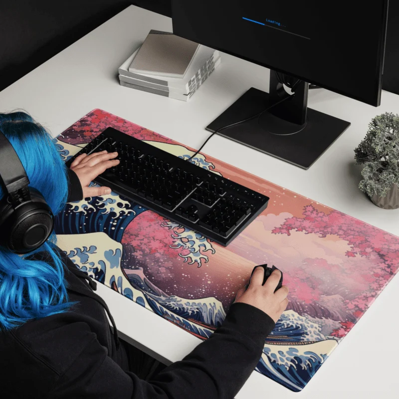 Tapis De Souris Japonais Vague Sakura