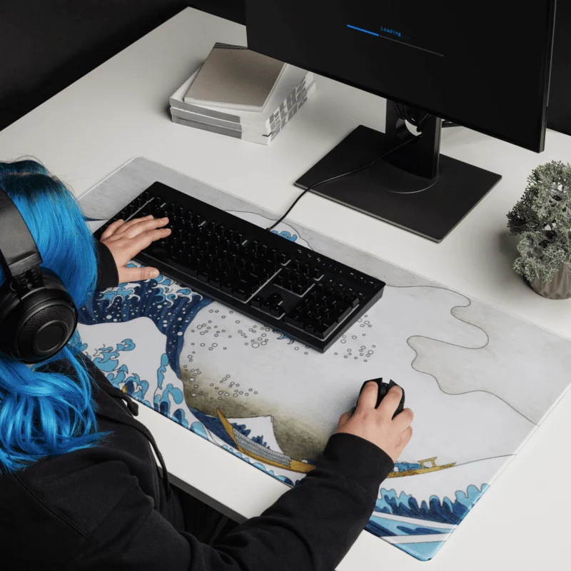 Tapis De Souris Japonais Vague Impériale
