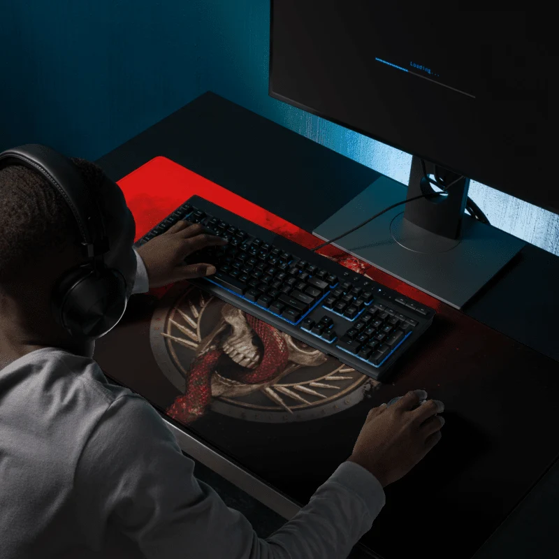 Tapis De Souris Gamer Crâne Maudit