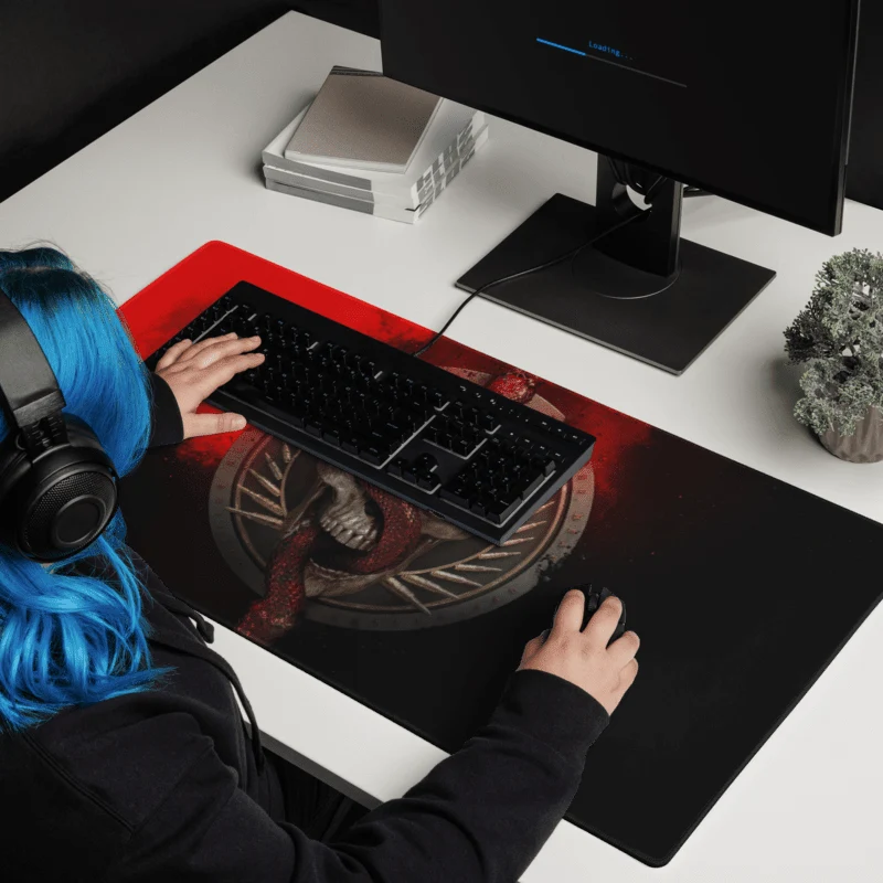 Tapis De Souris Gamer Crâne Maudit