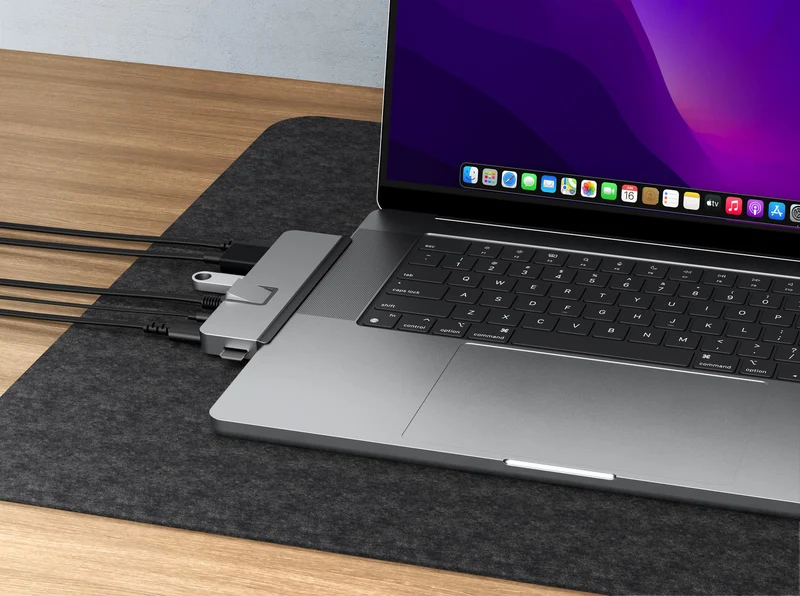 Hub USB-C DUO PRO 7-en-2 - Gris