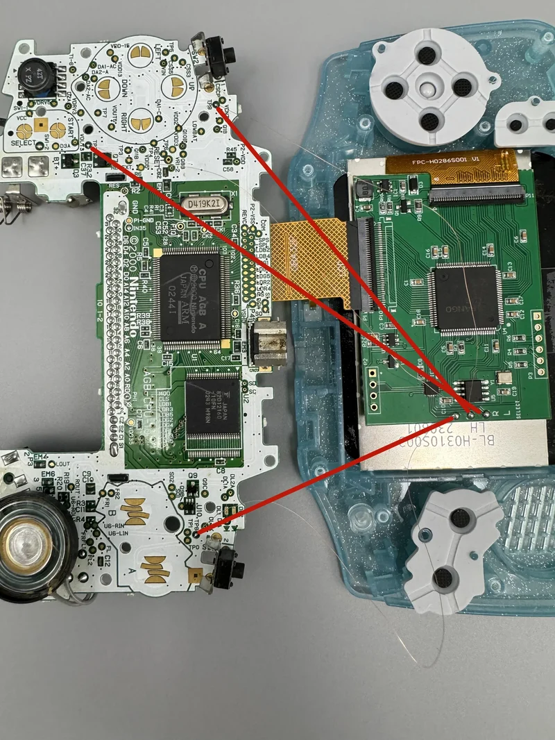 Kit écran IPS 2,9 pouces pour Game Boy Advance — sans soudure