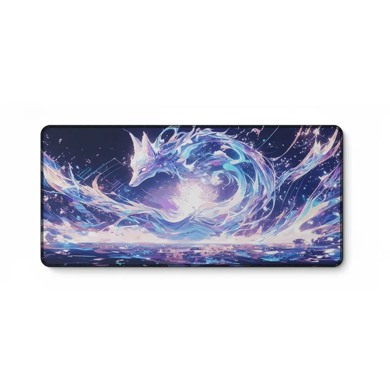 XXL Fox Mouse Pad — Dusty Pink Northern Lights | PopMyPad