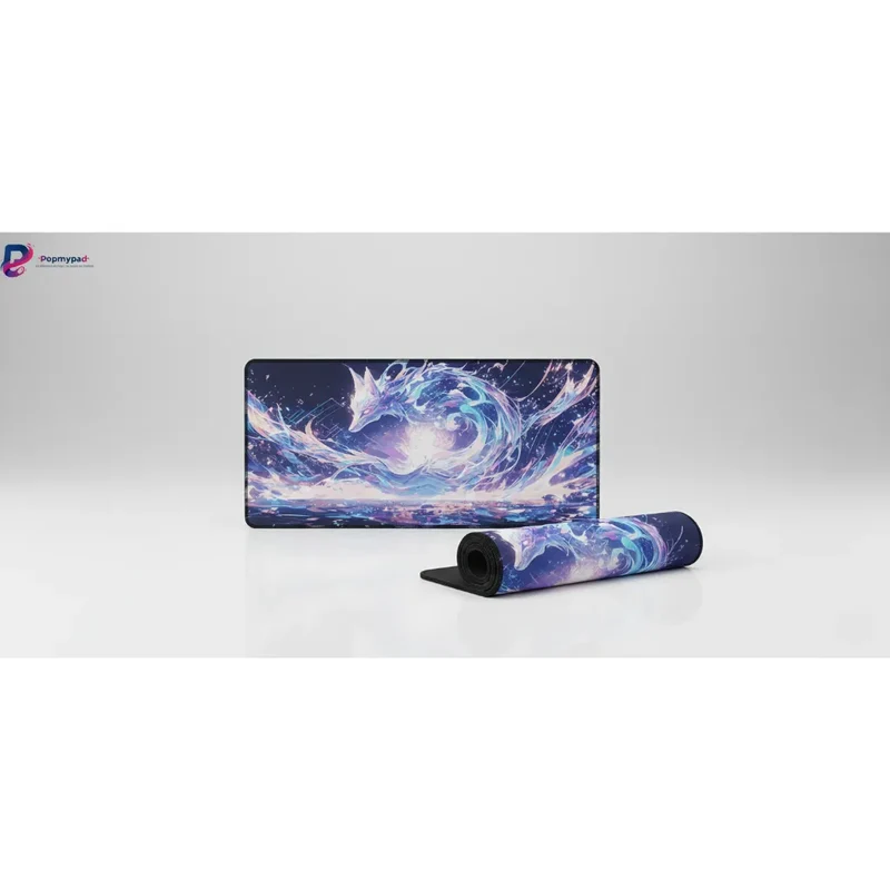 XXL Fox Mouse Pad — Dusty Pink Northern Lights | PopMyPad
