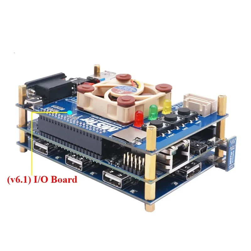 Boîtier métallique MiSTer FPGA pour DE10-Nano — hub USB et I/O