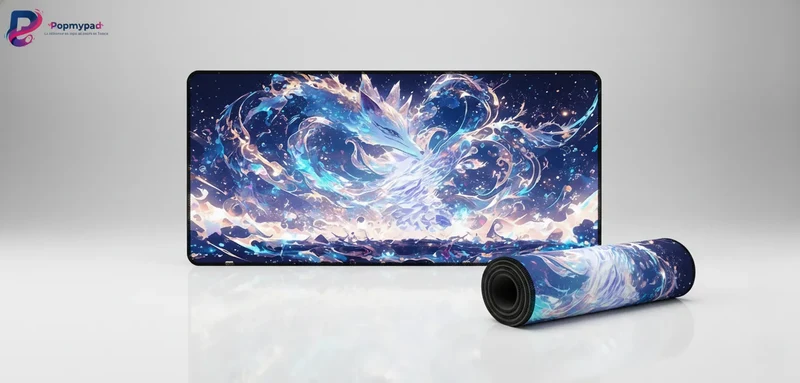 XXL Fox Mouse Pad — Silhouette of Water & Light | PopMyPad