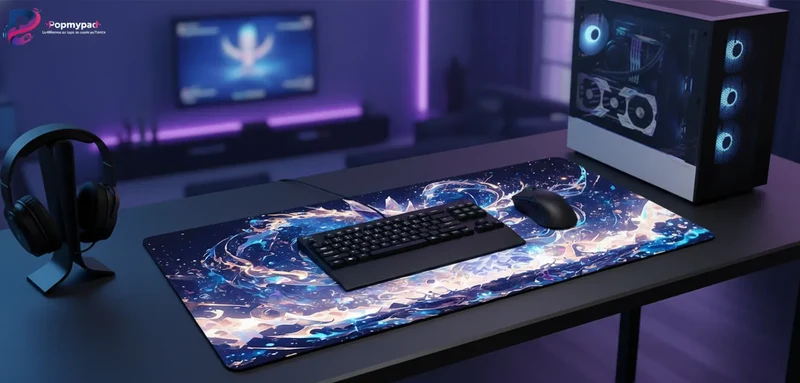 XXL Fox Mouse Pad — Silhouette of Water & Light | PopMyPad