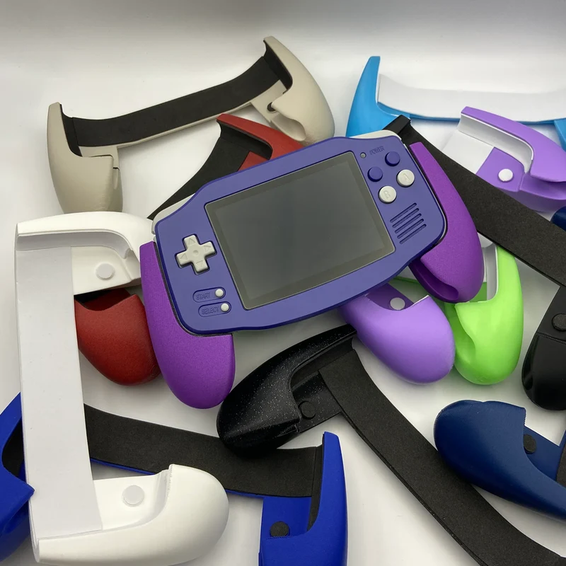 Grip poignées 3D pour Anbernic RG34XX — pose sans outil ni démontage