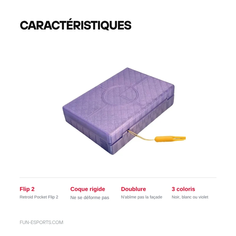 Coque de transport Retroid Pocket Flip 2 — 3 coloris