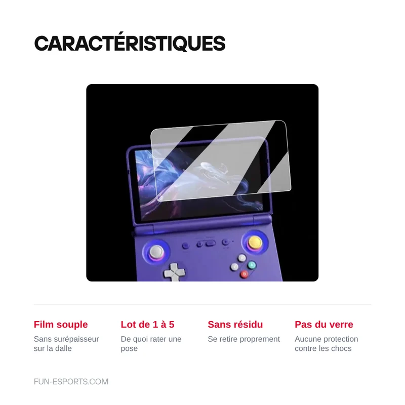 Film de protection souple Retroid Pocket Flip 2 — lot de 1 à 5