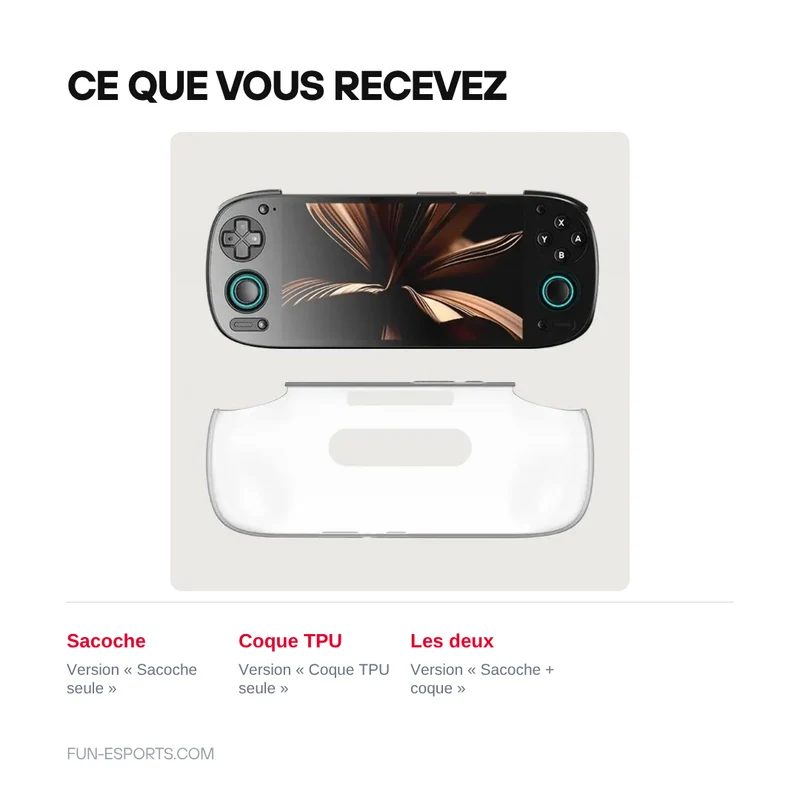 Coque TPU Retroid Pocket 5 et sacoche de transport