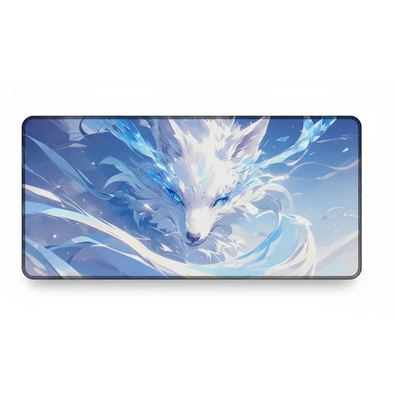 XXL Fox Mouse Pad — Crystalline Frost Shards | PopMyPad