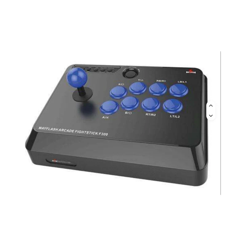 Stick arcade filaire Mayflash F300 — boutons 30 mm remplaçables