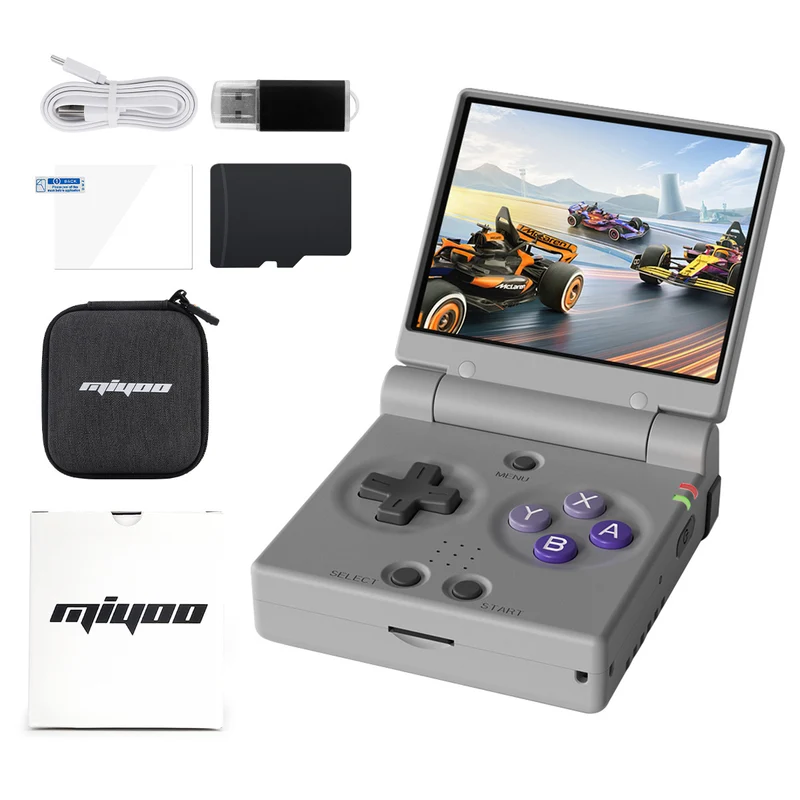 Miyoo Mini Flip — console rétro portable à clapet, format poche