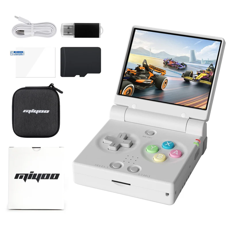 Miyoo Mini Flip — console rétro portable à clapet, format poche