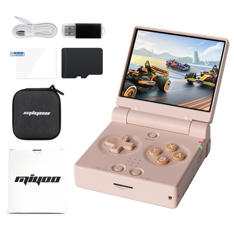 Miyoo Mini Flip — console rétro portable à clapet, format poche