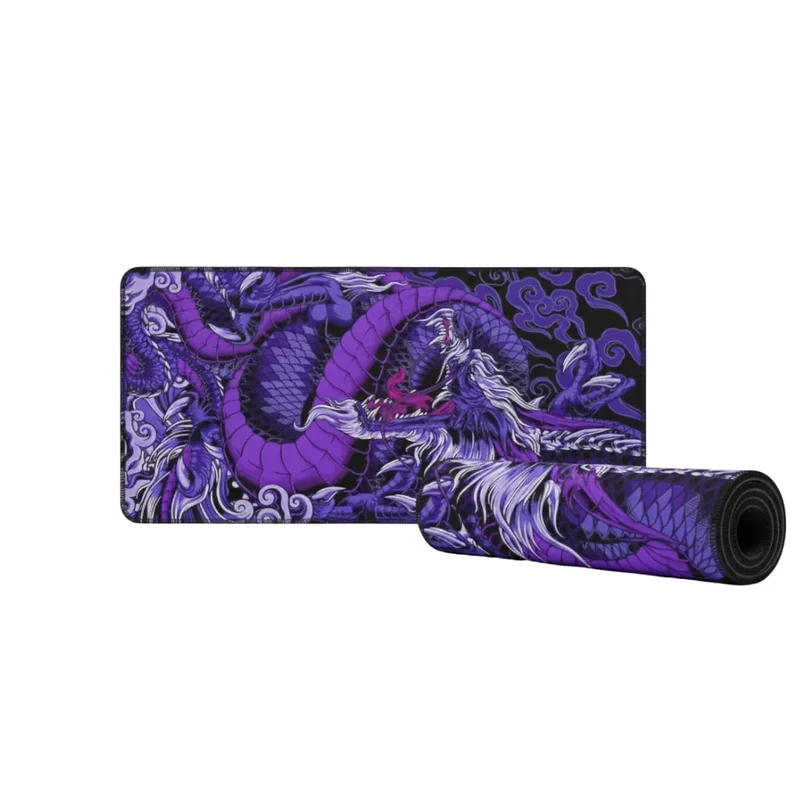 XXL Japanese Mouse Pad — Mystic Purple Dragon | PopMyPad