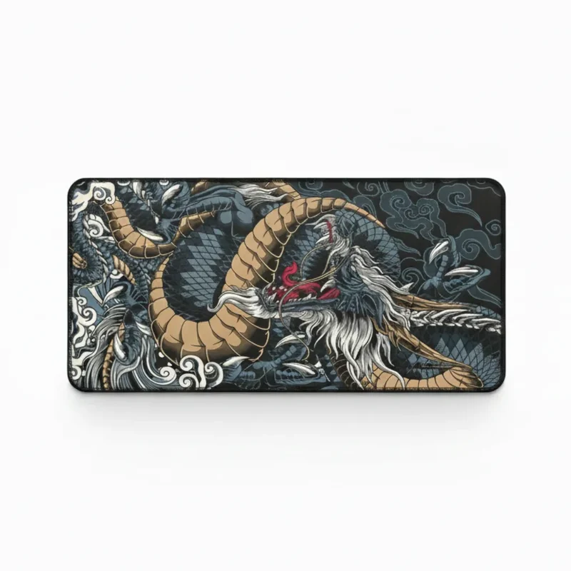 XXL Japanese Mouse Pad — Irezumi Style Ryu Dragon | PopMyPad