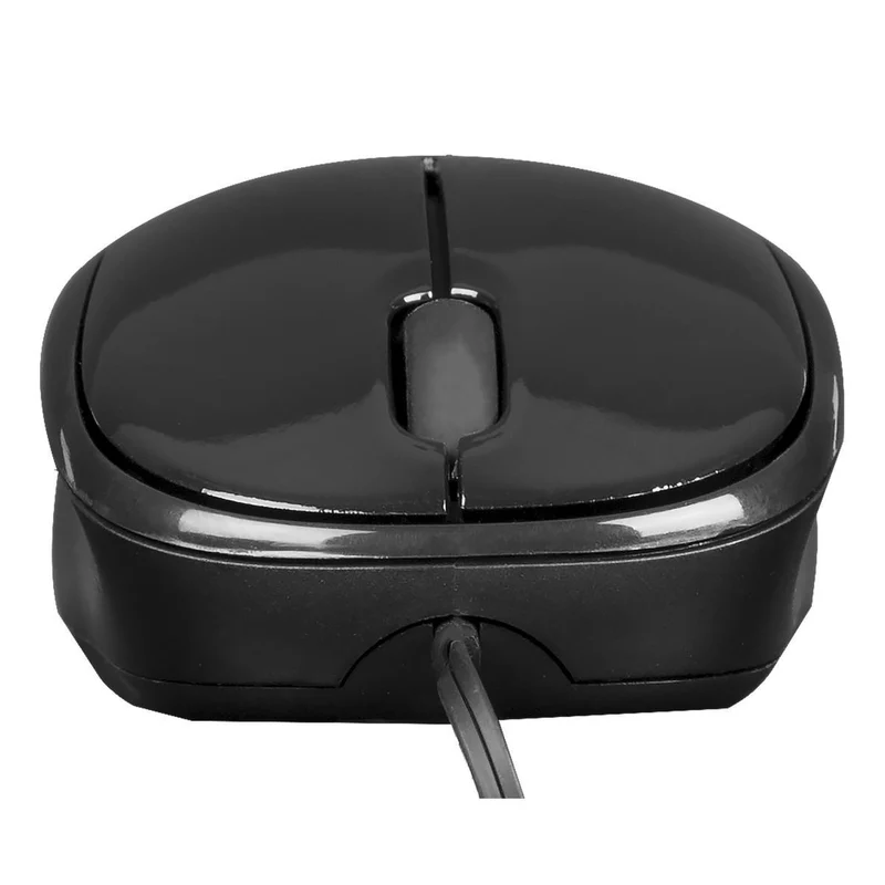 Souris de voyage Blue Trace compacte - Noir