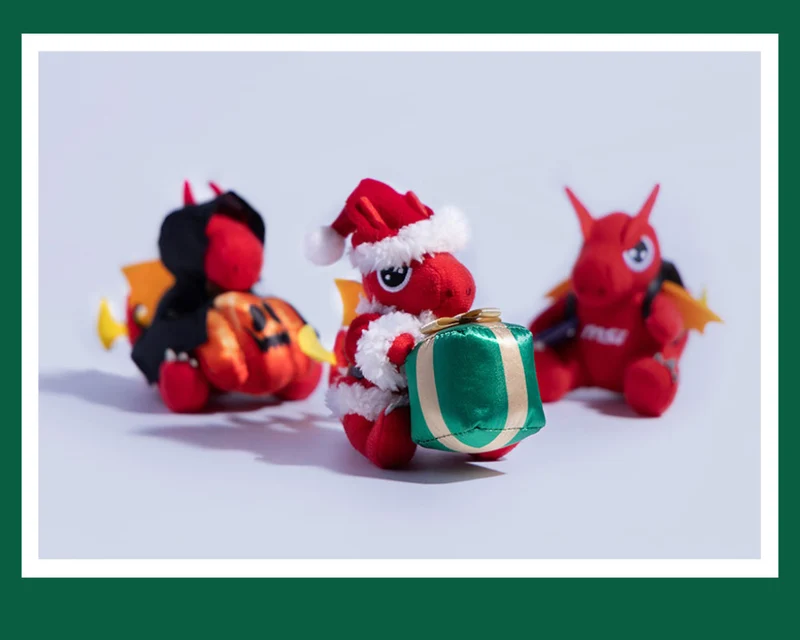 Lucky Doll Keychain—Christmas