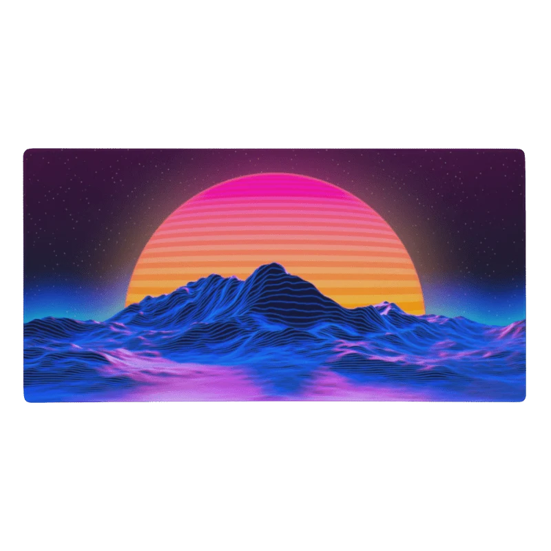 Tapis De Souris Gamer Sunset Néon