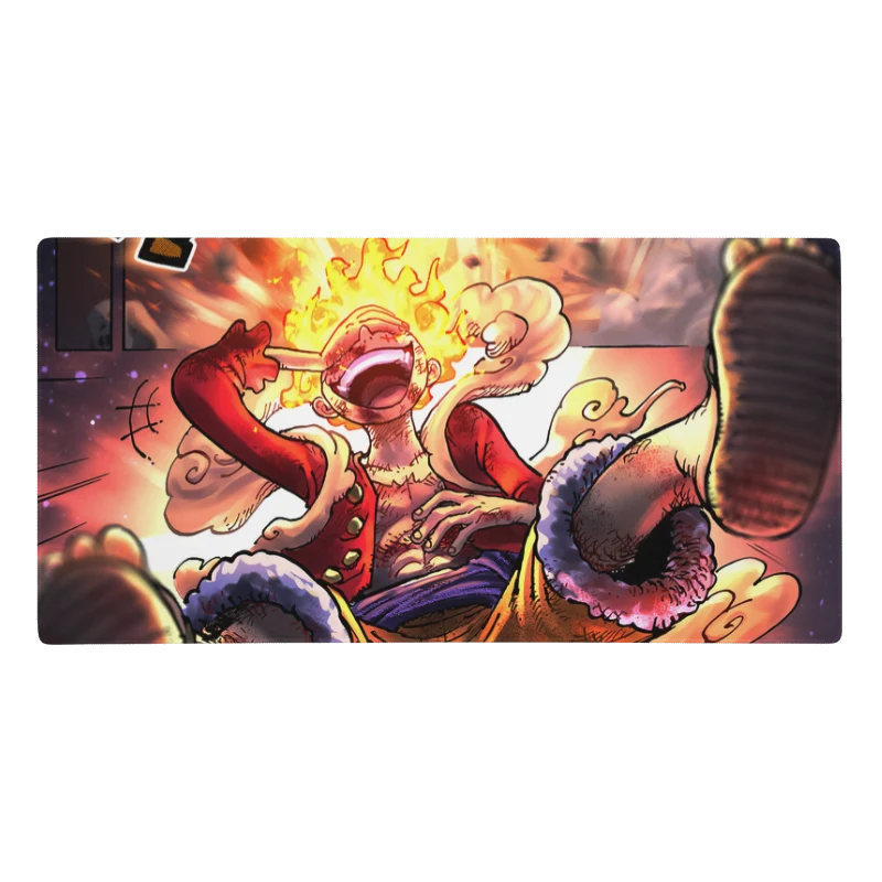 Tapis de Souris Manga Furie Enflammée