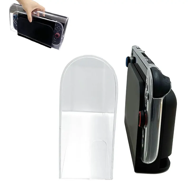 Vitrine acrylique pour Switch 2 — couvercle anti-poussière transparent
