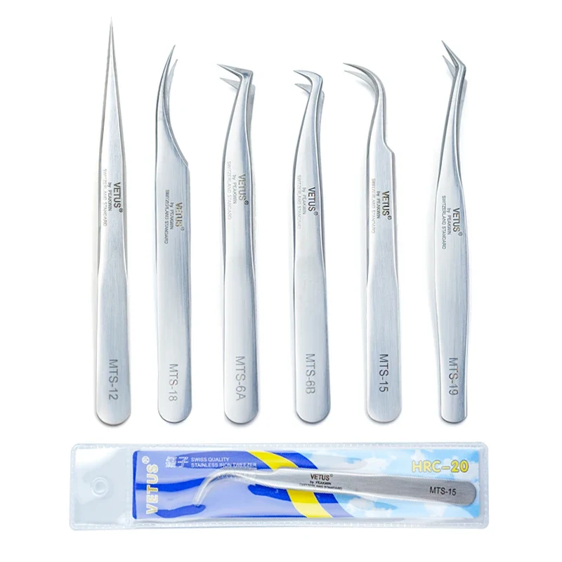 Pincette de précision ESD — acier inoxydable, pointe extra-fine
