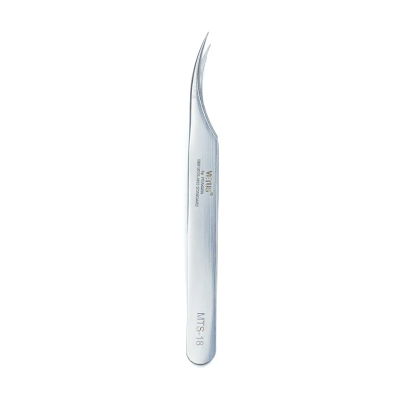 Pincette de précision ESD — acier inoxydable, pointe extra-fine