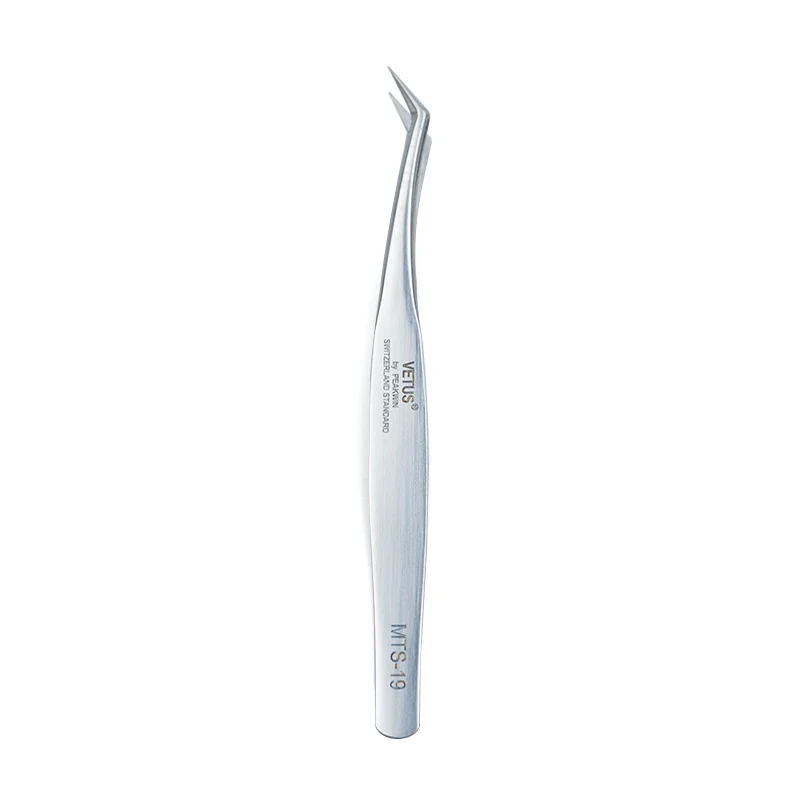 Pincette de précision ESD — acier inoxydable, pointe extra-fine