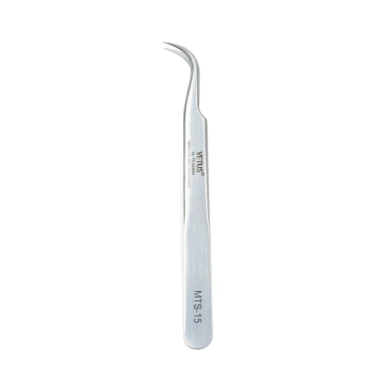Pincette de précision ESD — acier inoxydable, pointe extra-fine