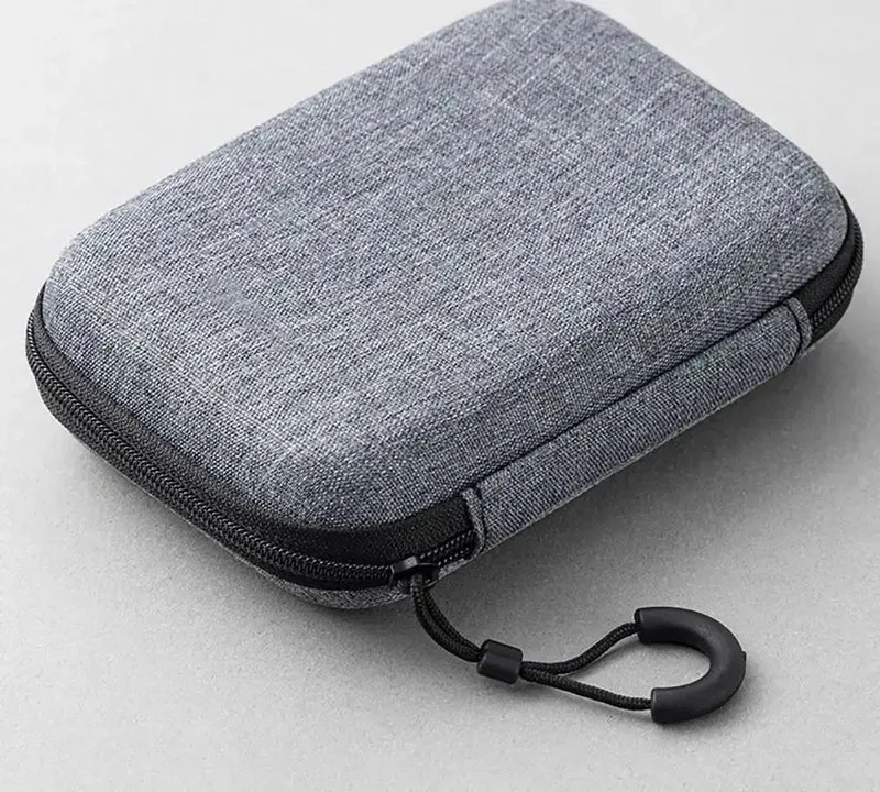 Étui de transport zippé pour console portable, câbles et microSD