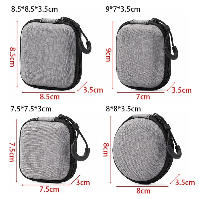 Étui de transport zippé pour console portable, câbles et microSD