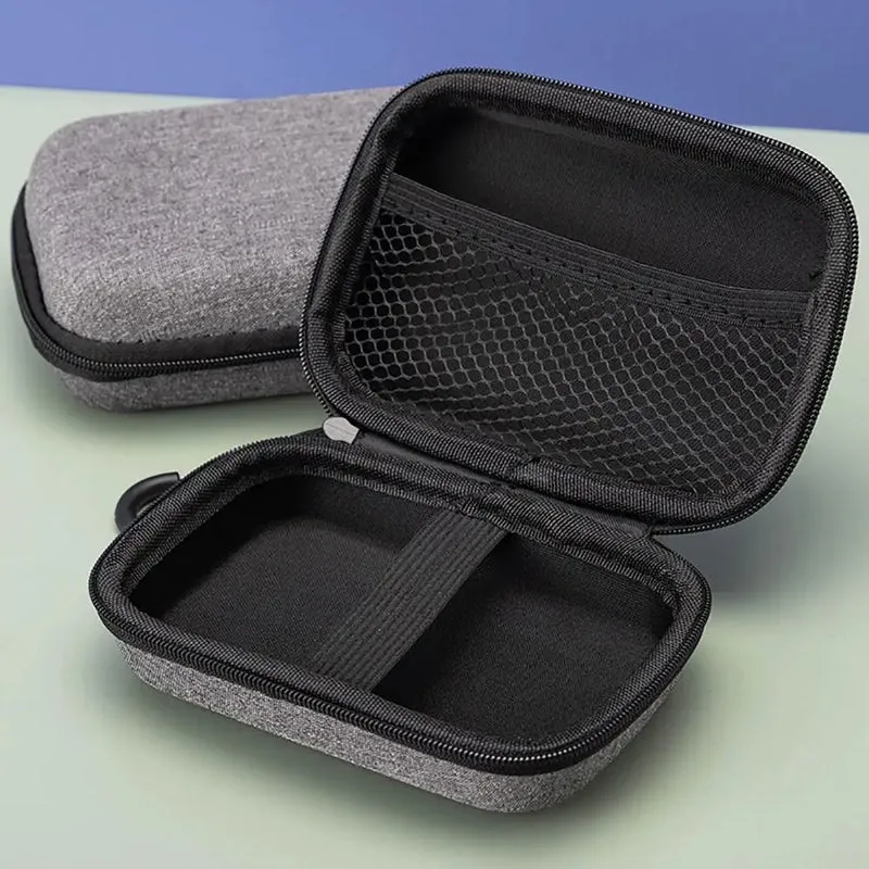 Étui de transport zippé pour console portable, câbles et microSD