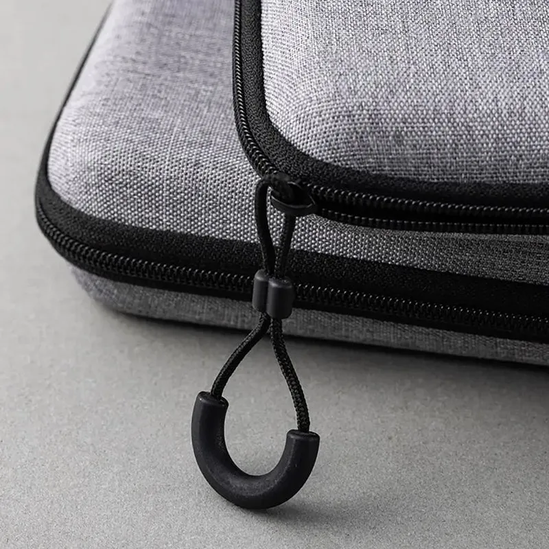 Étui de transport zippé pour console portable, câbles et microSD