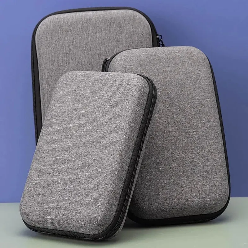 Étui de transport zippé pour console portable, câbles et microSD