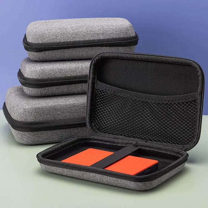 Étui de transport zippé pour console portable, câbles et microSD