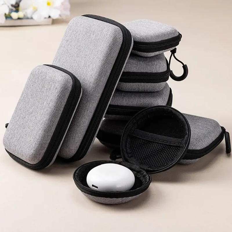 Étui de transport zippé pour console portable, câbles et microSD