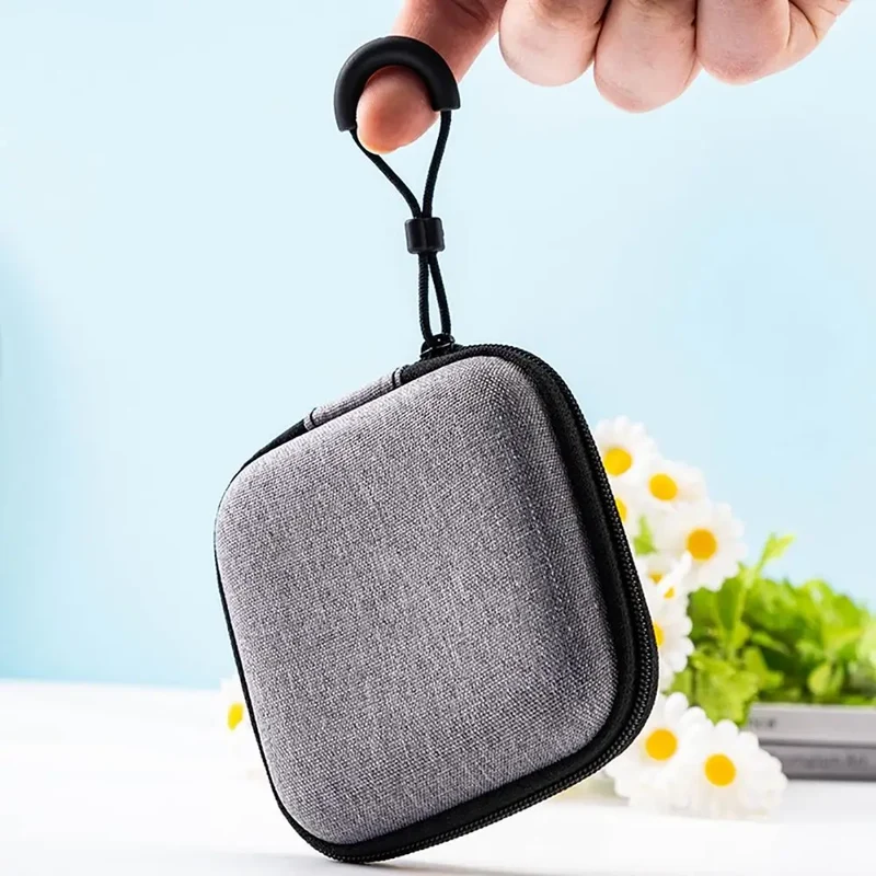 Étui de transport zippé pour console portable, câbles et microSD