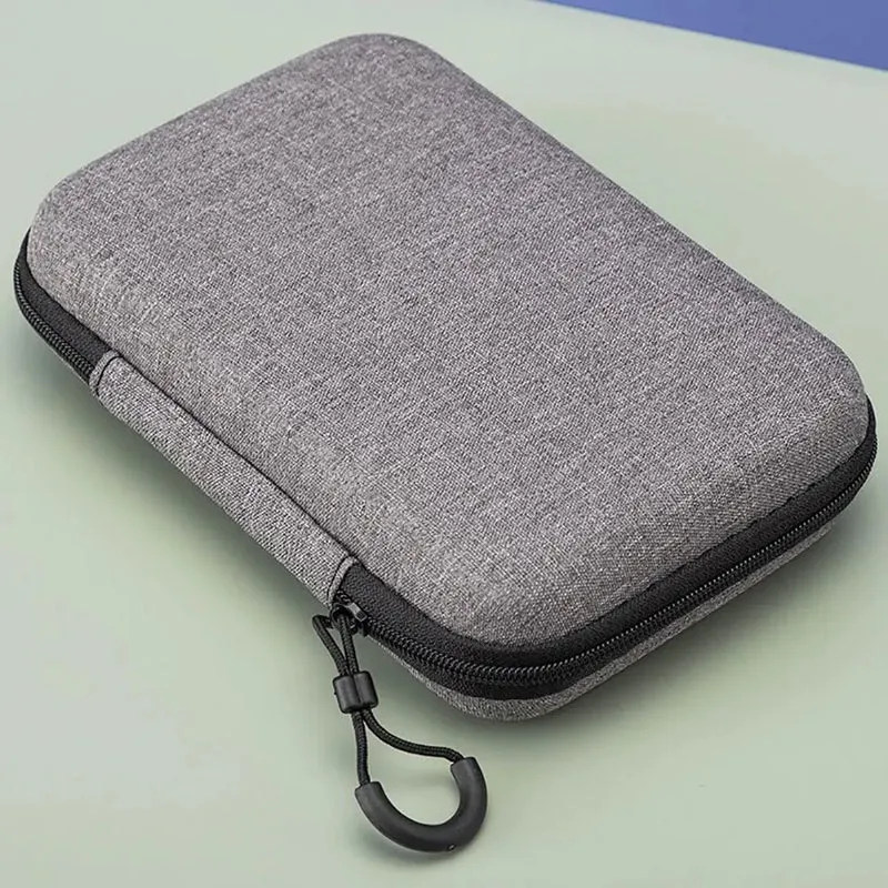 Étui de transport zippé pour console portable, câbles et microSD