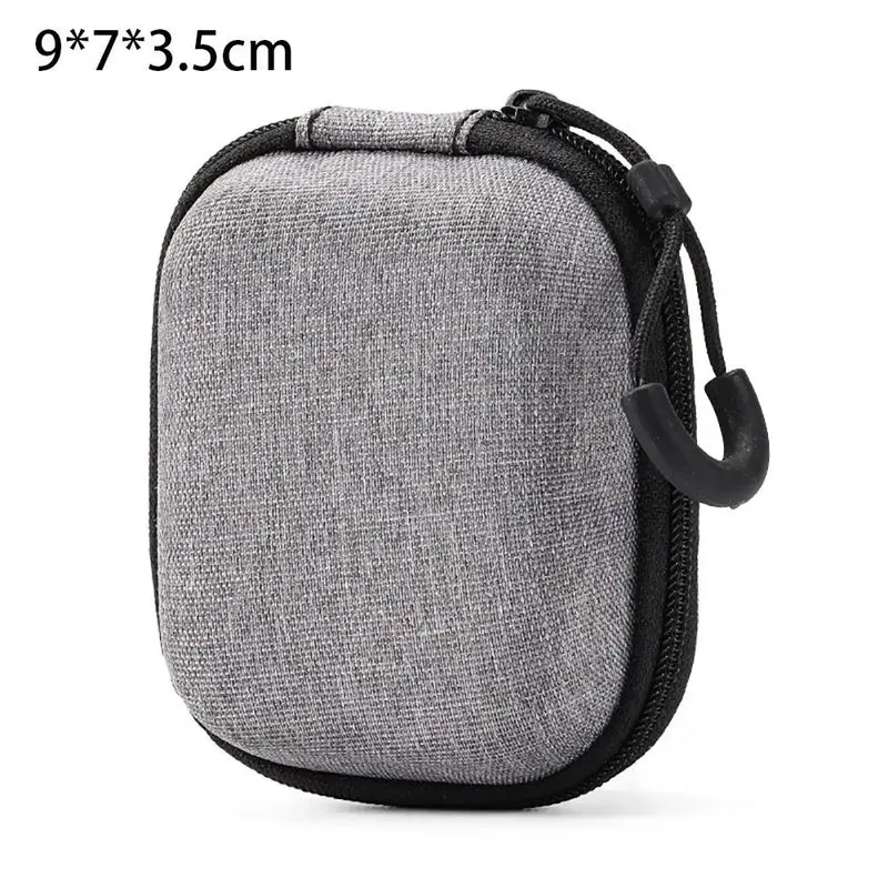 Étui de transport zippé pour console portable, câbles et microSD