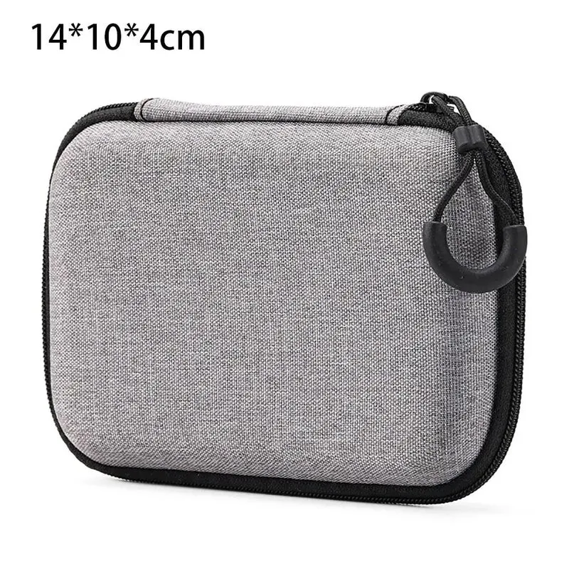 Étui de transport zippé pour console portable, câbles et microSD