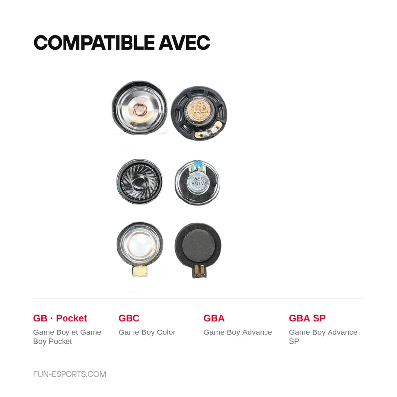 Haut-parleur de rechange Game Boy, GBC, GBA et GBA SP — à souder